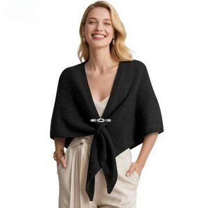 Soft Polyester Shawl Wrap 70x43 One Size All Seasons Versatile